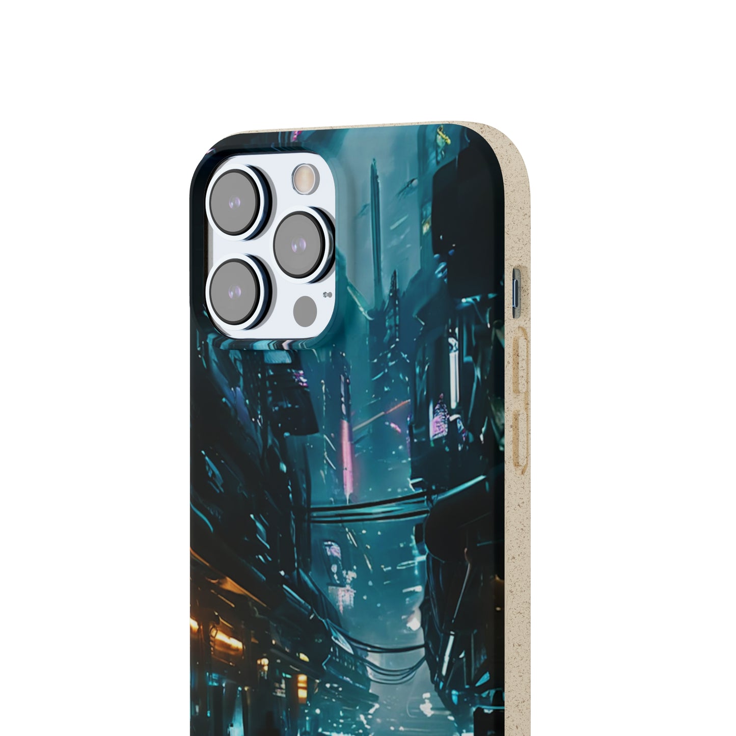 Dystopian Cityscape Biodegradable Case