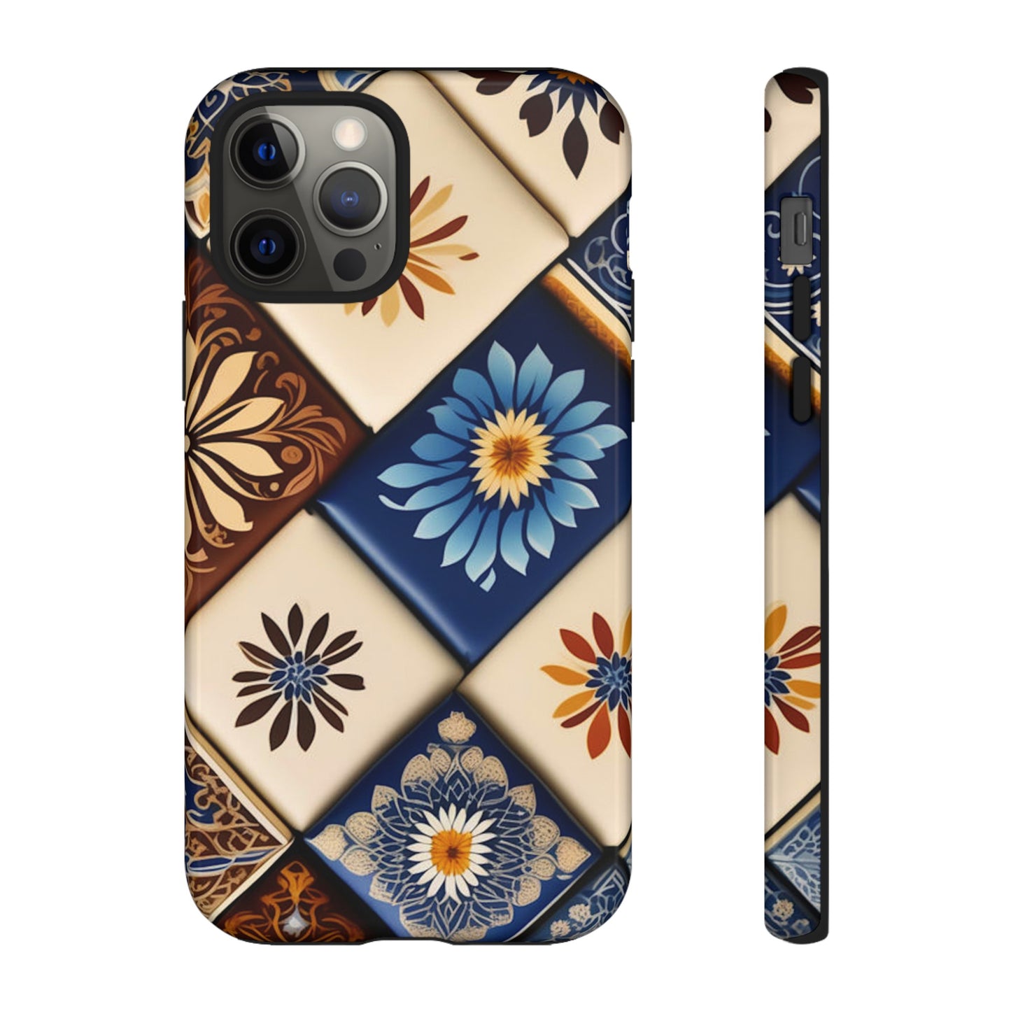 Floral Tiles Tough Case