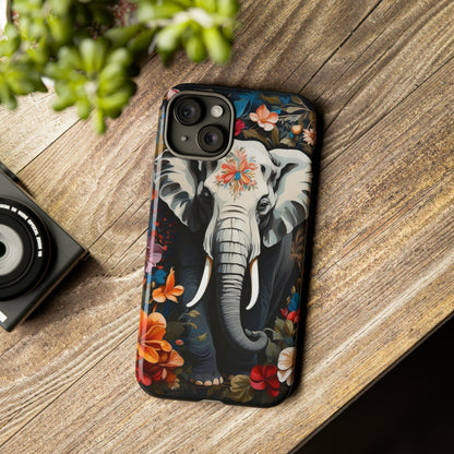 Elephant Face Flower Art  Tough Case