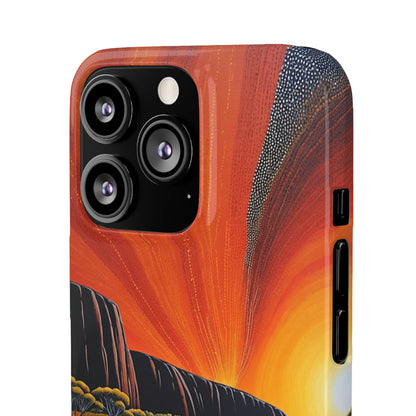 Orange landscape Snap Case - Colorwink