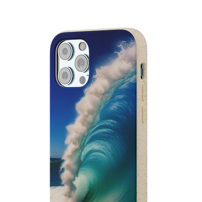 Deep Blue Wave Biodegradable Case