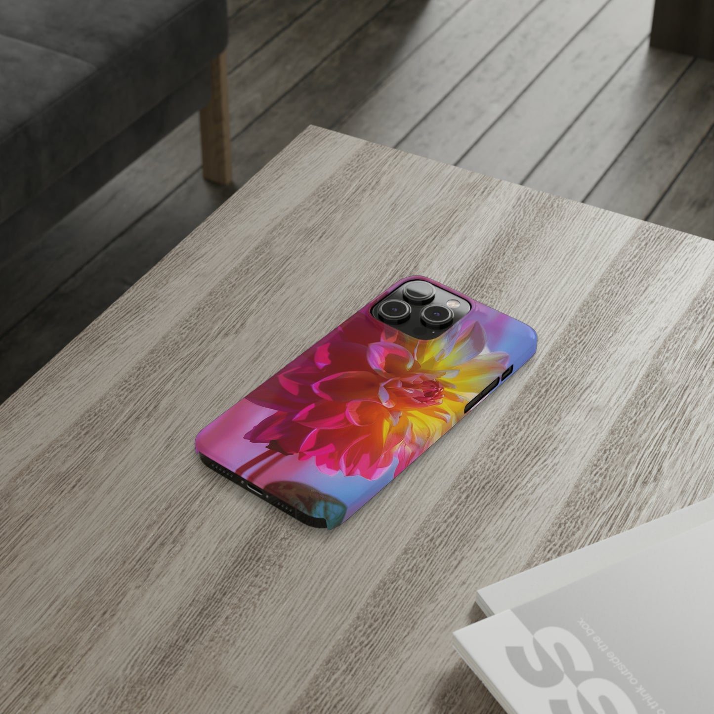 Floral Design Slim Phone Case - Colorwink