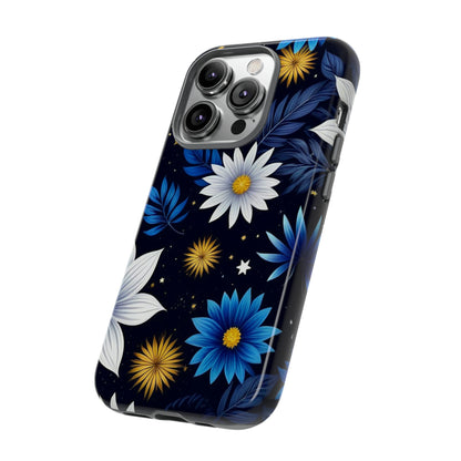 Blue Leaf Pattern Tough Case