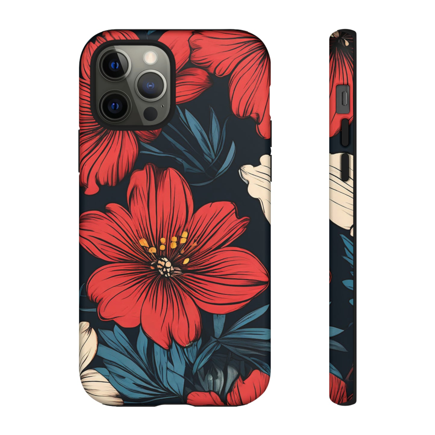 Red Dandelion  Art Design Pattern Tough Case