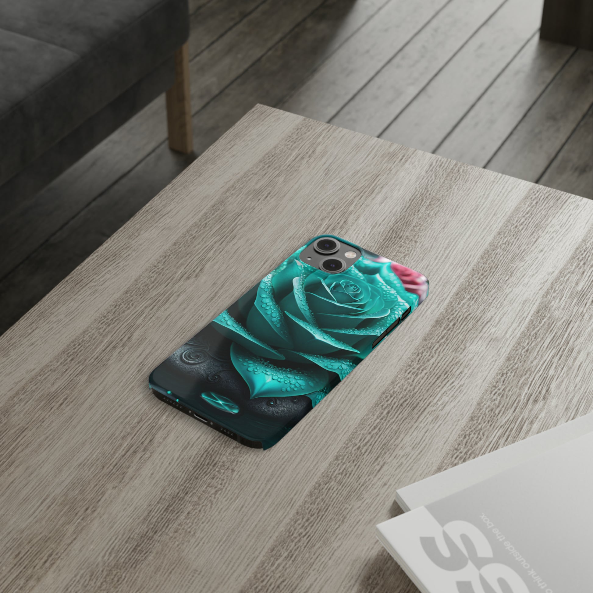 Blue Lotus Slim Phone Case - Colorwink