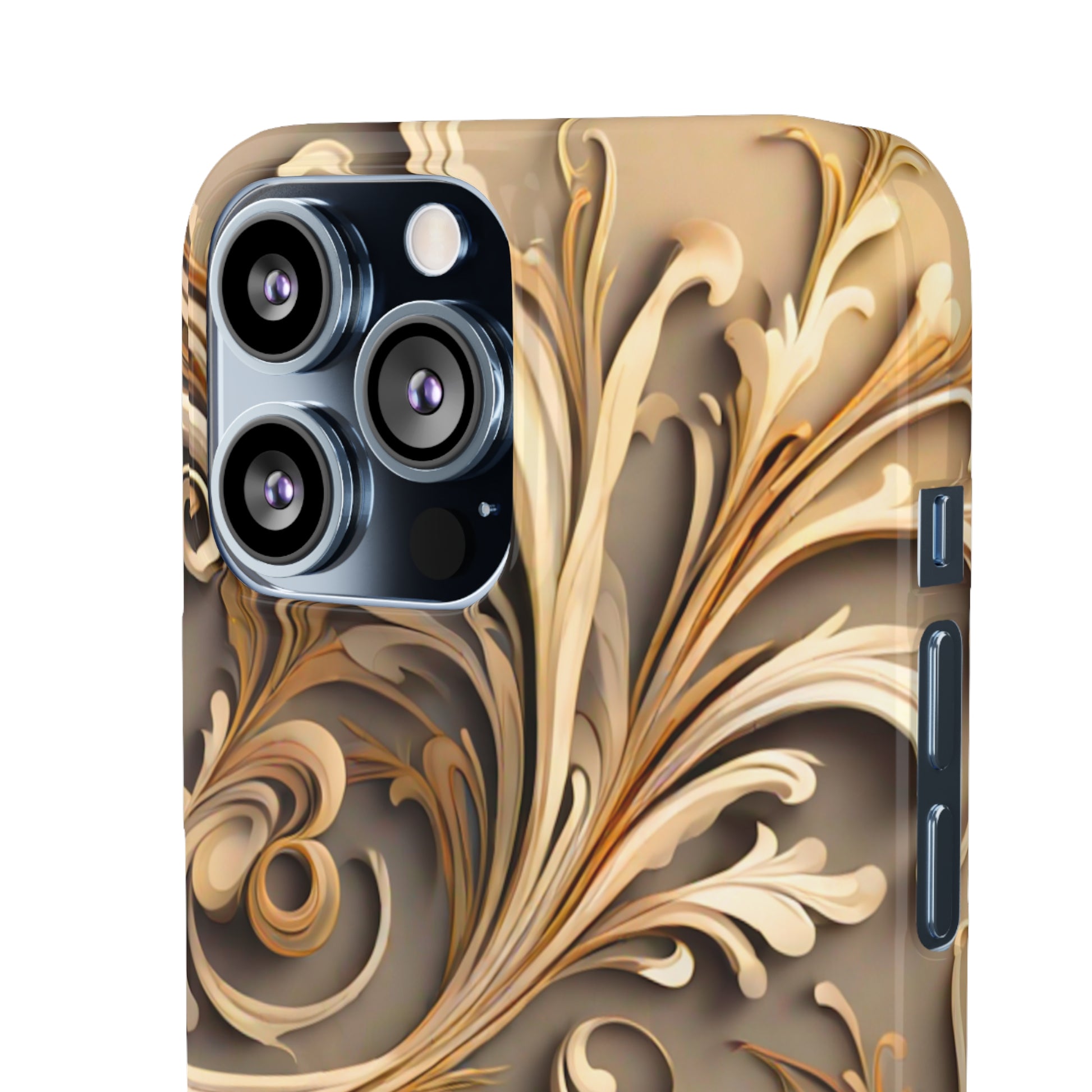 Golden Tendrils Snap Case - Colorwink