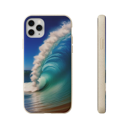 Deep Blue Wave Biodegradable Case