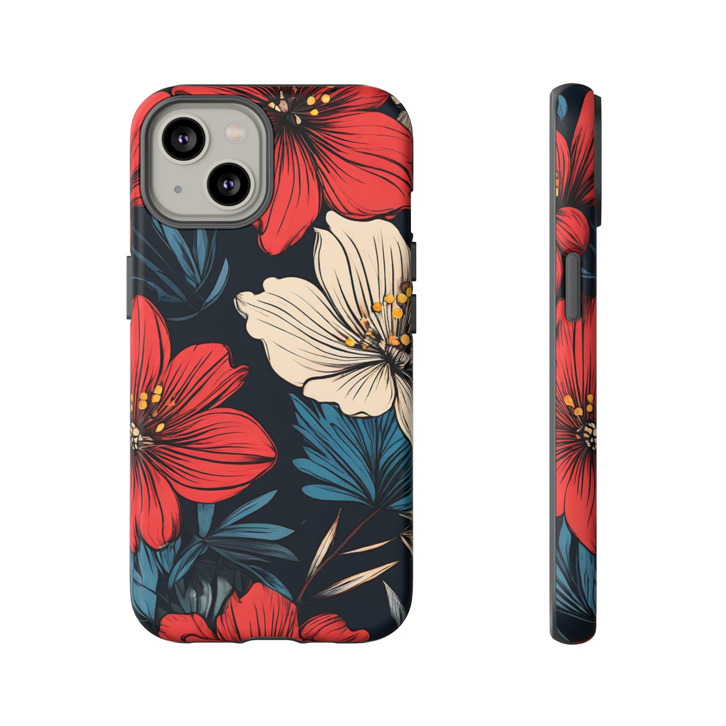 Two Flowers Tough Case