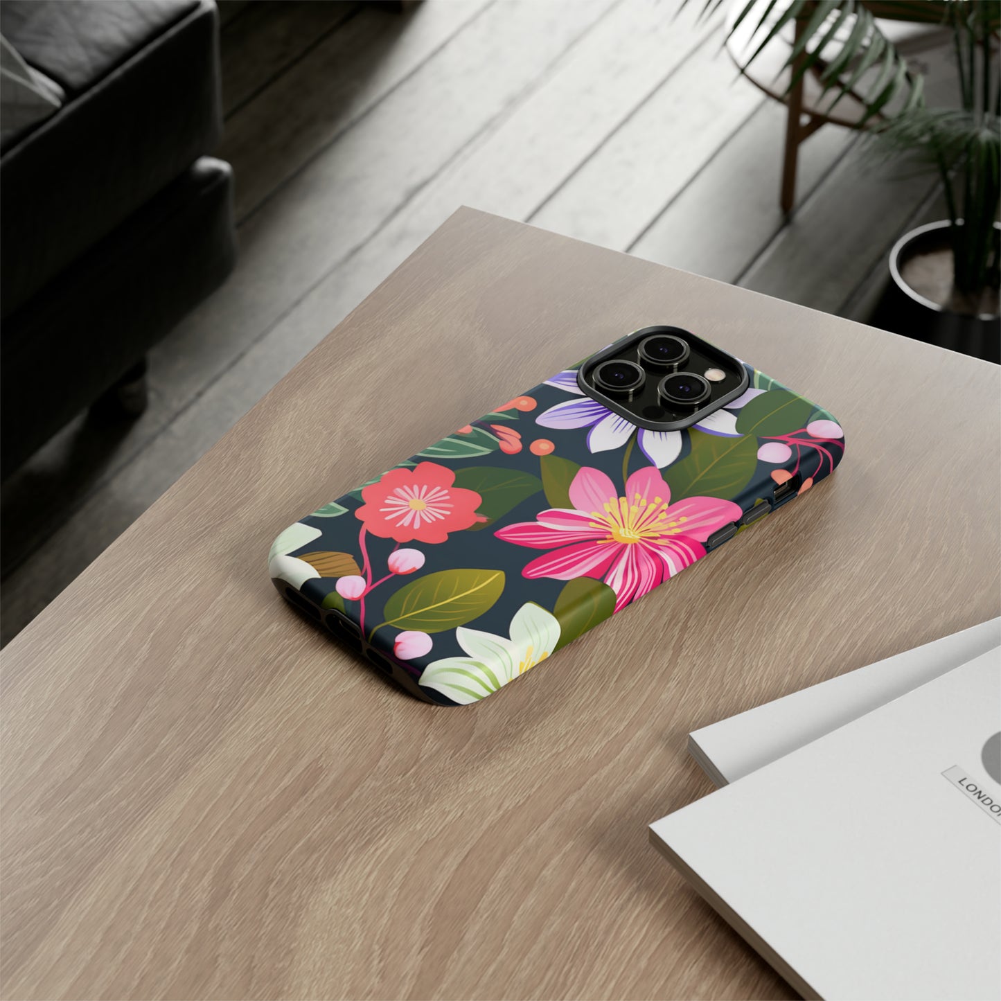 Pink Flower Pattern Tough Case