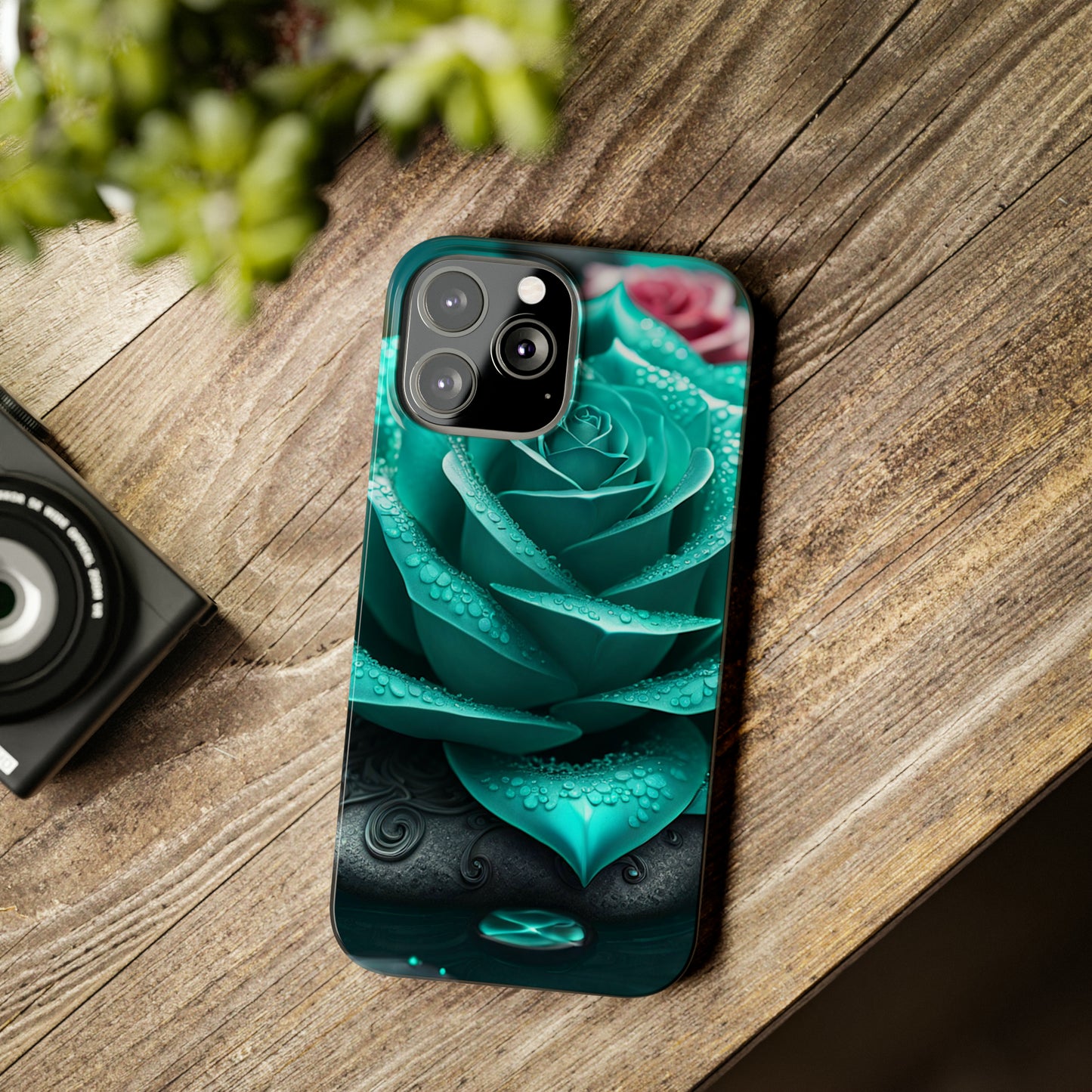 Blue Lotus Slim Phone Case - Colorwink