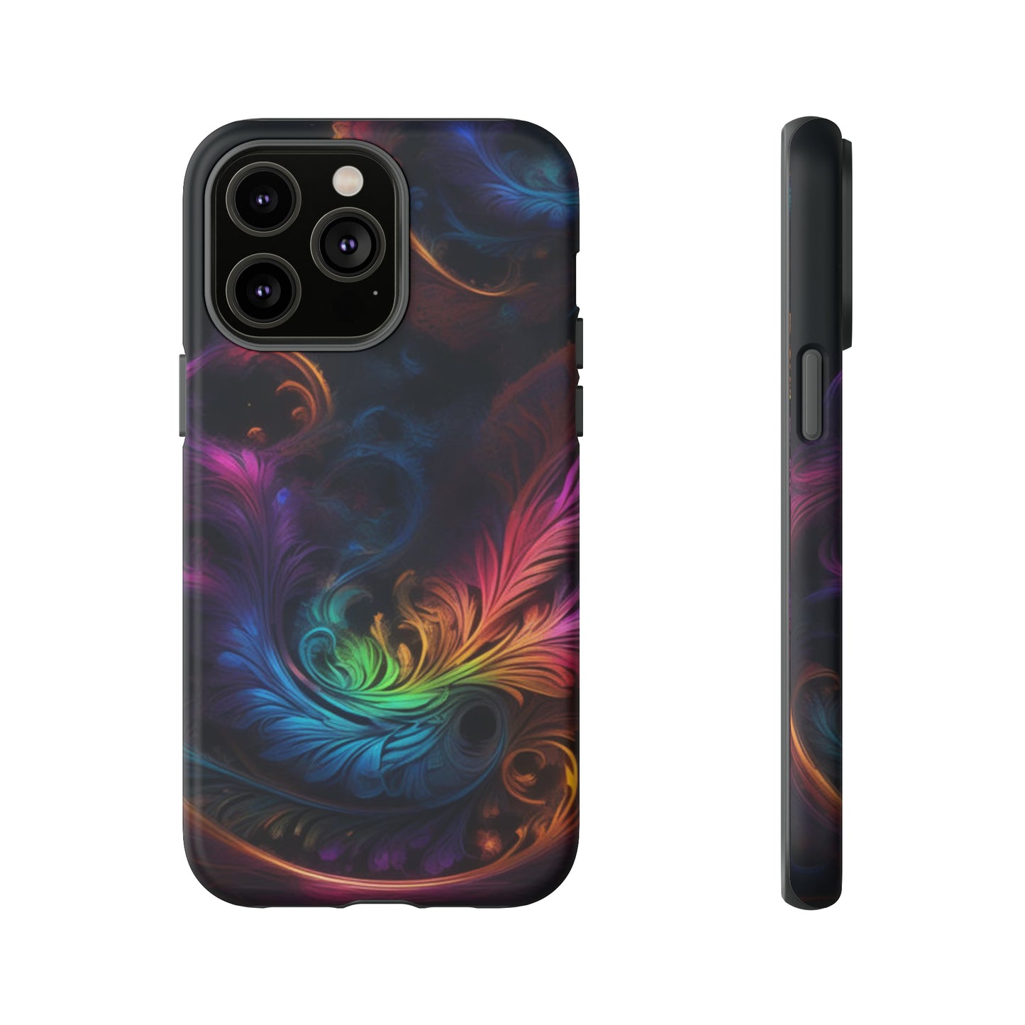 Dark Feather Pattern Tough Case