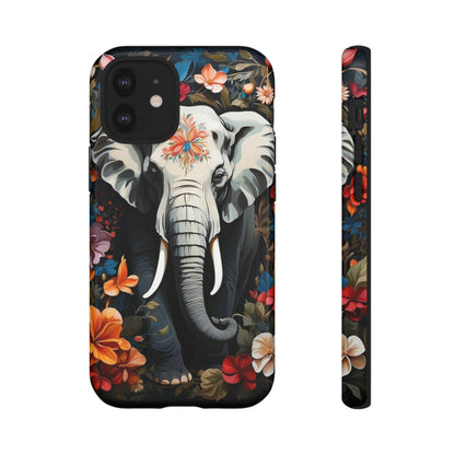 Elephant Face Flower Art  Tough Case