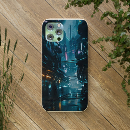 Dystopian Cityscape Biodegradable Case