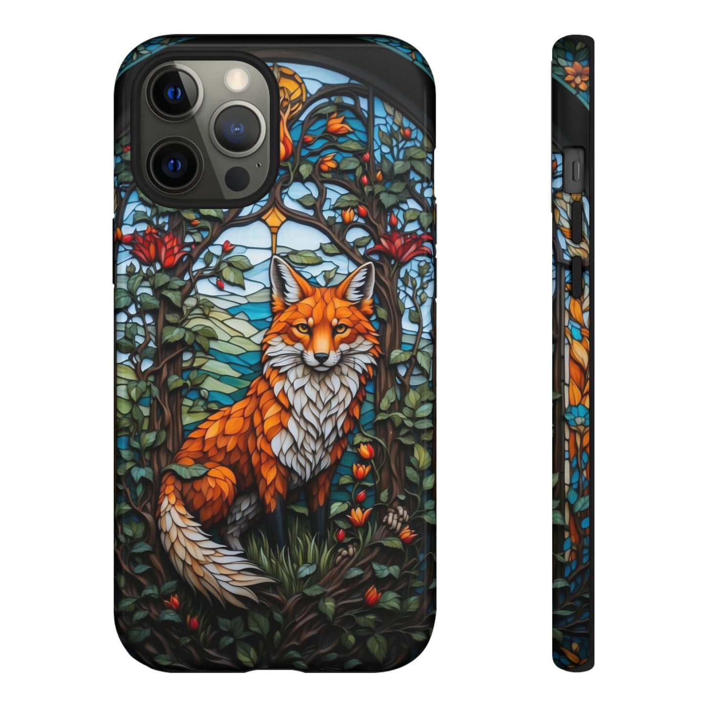 Stained Glass Art of a Fox Tough Case