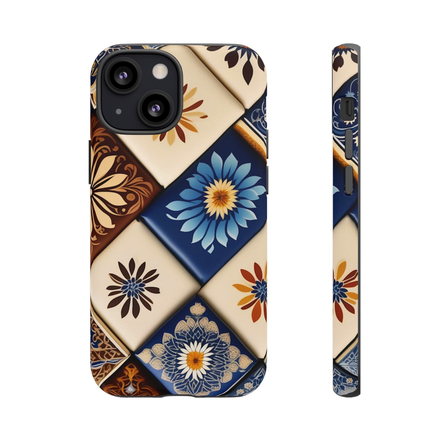 Floral Tiles Tough Case