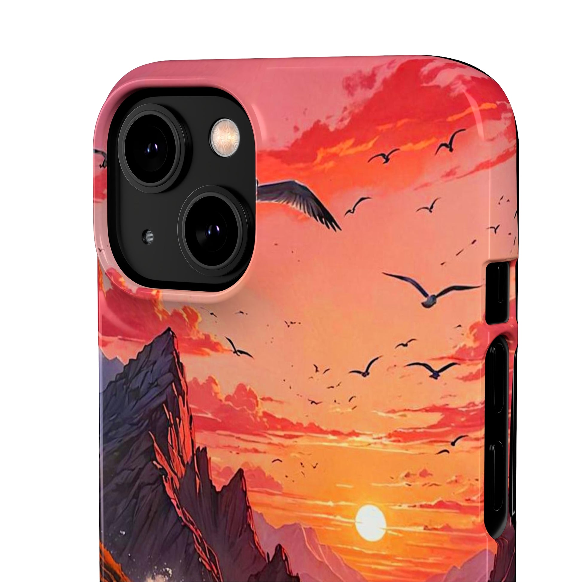 Seagull Sunset Art Snap Case - Colorwink