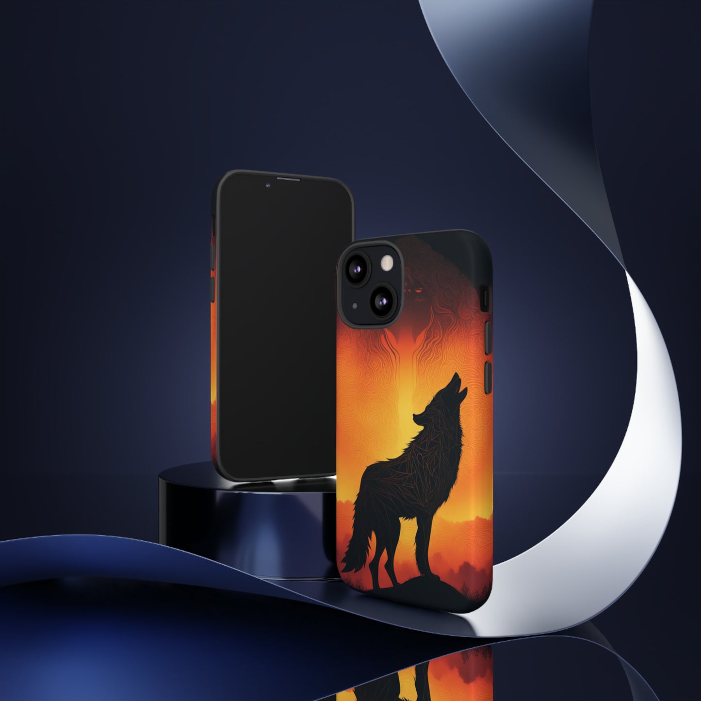 Wolf silhouette Tough Case