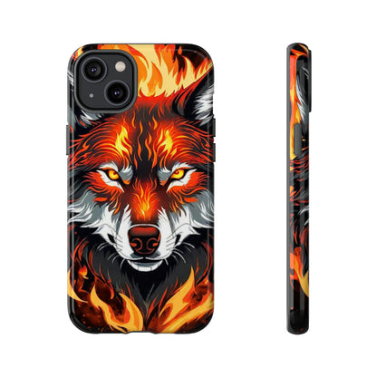 Fiery Wolf Tough Case