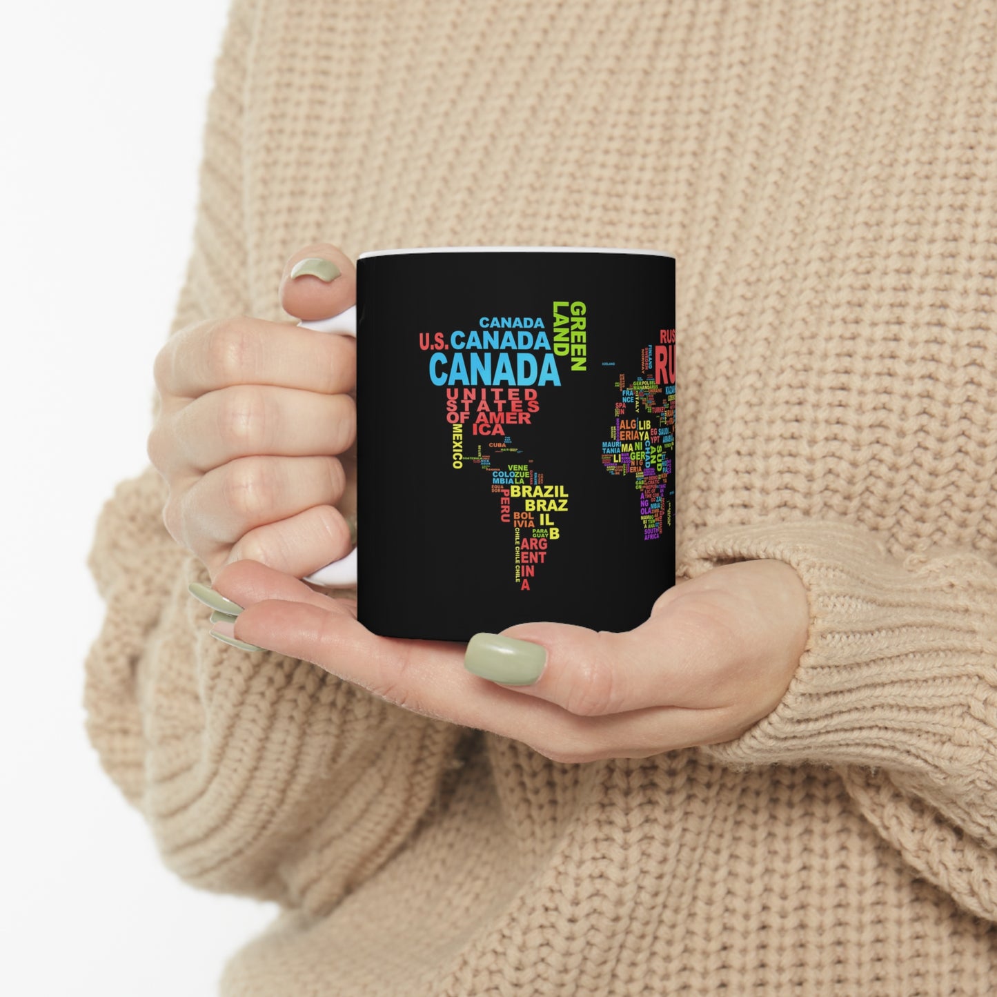 World Map Coffee Mug