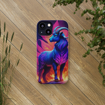 Pink Peculiar Goat Biodegradable Case