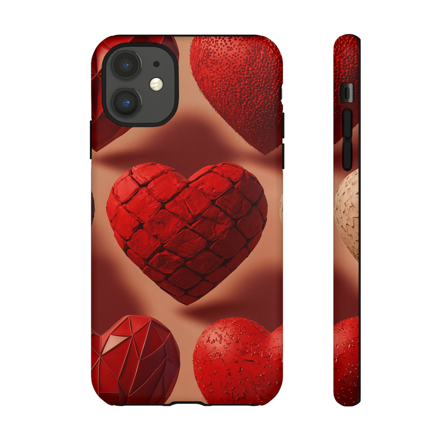 Red Heart Design Pattern Tough Case