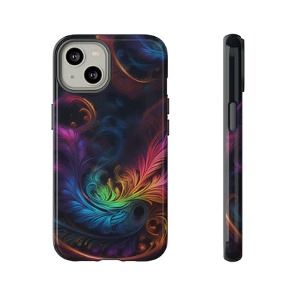 Dark Feather Pattern Tough Case