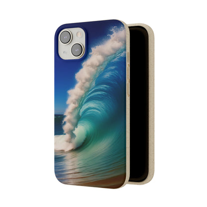 Deep Blue Wave Biodegradable Case