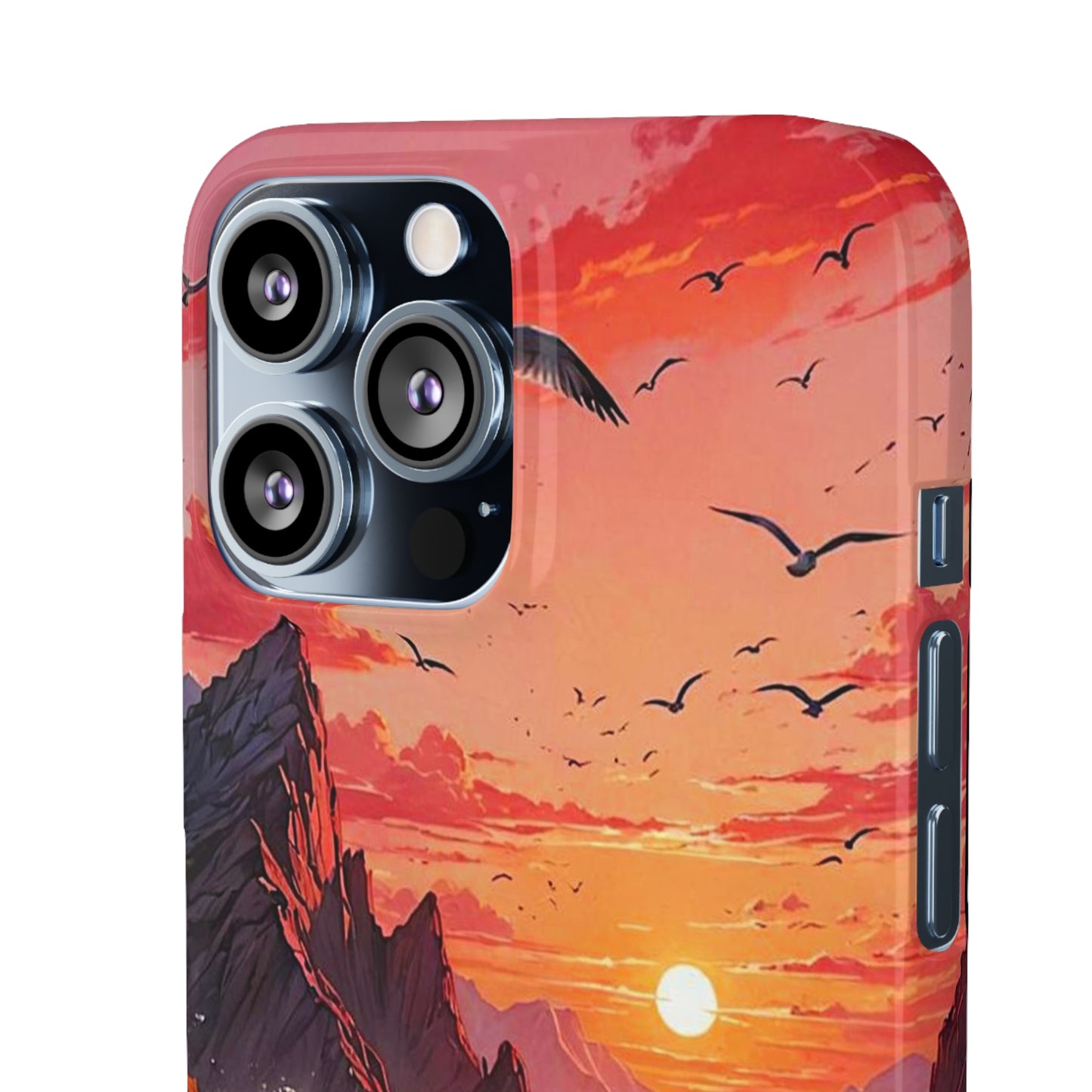 Seagull Sunset Art Snap Case - Colorwink