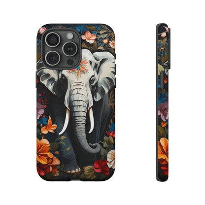 Elephant Face Flower Art  Tough Case