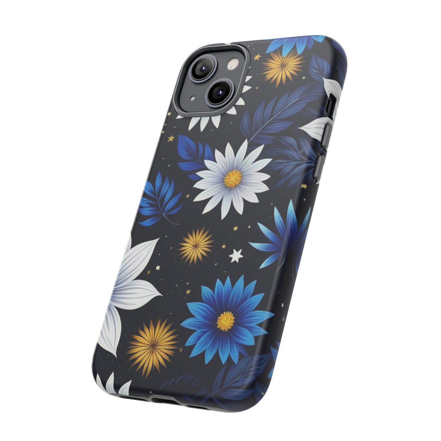 Blue Leaf Pattern Tough Case