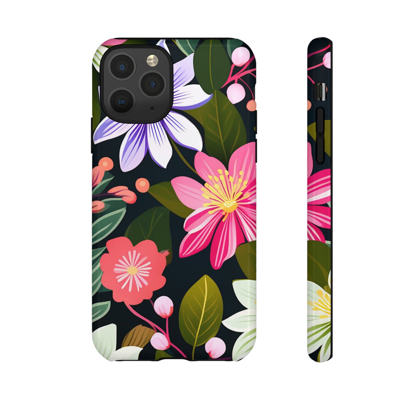 Pink Flower Pattern Tough Case