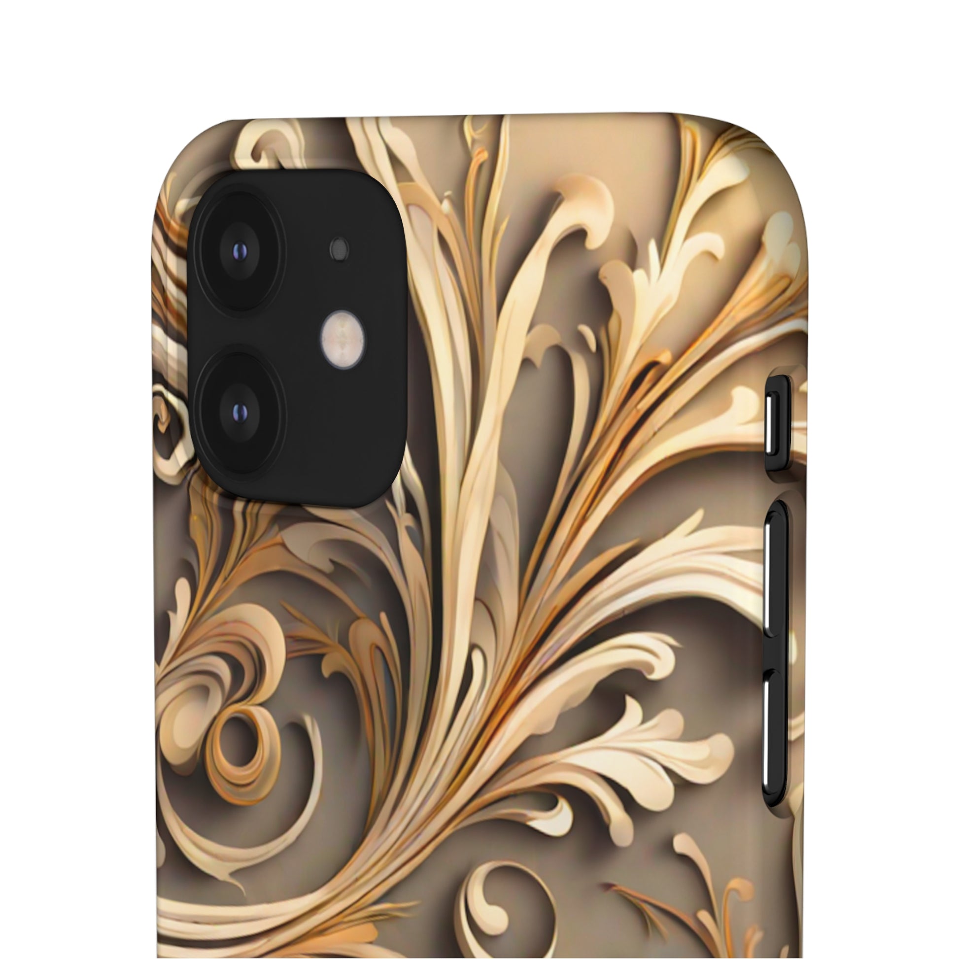 Golden Tendrils Snap Case - Colorwink