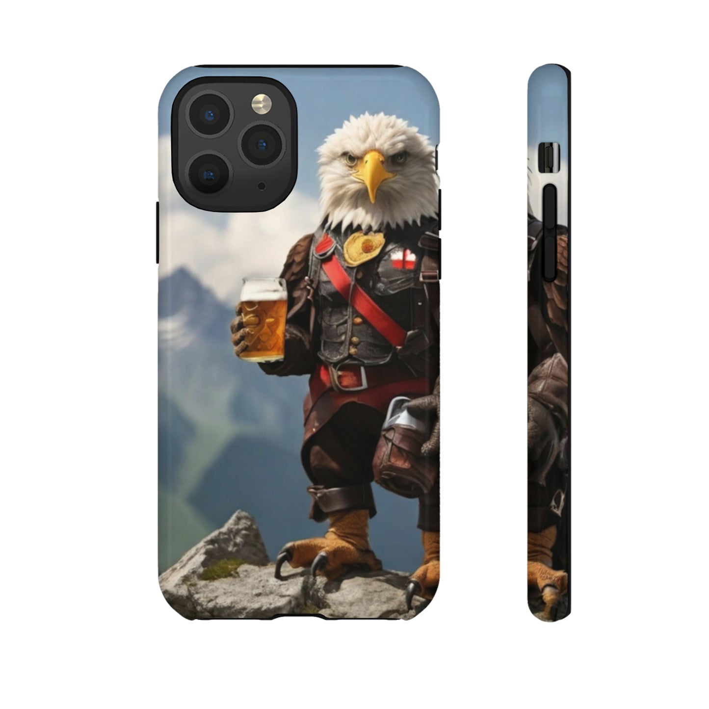 Eagle holding by a beer Tough Case