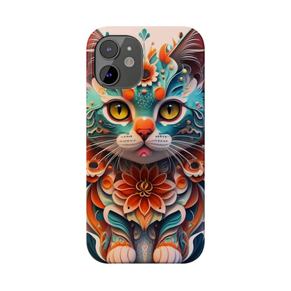 Cute Cat Slim Phone Case - Colorwink