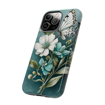 Flower and Butterfly Tough Case