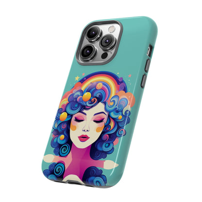 Blue Calm Lady Tough Case