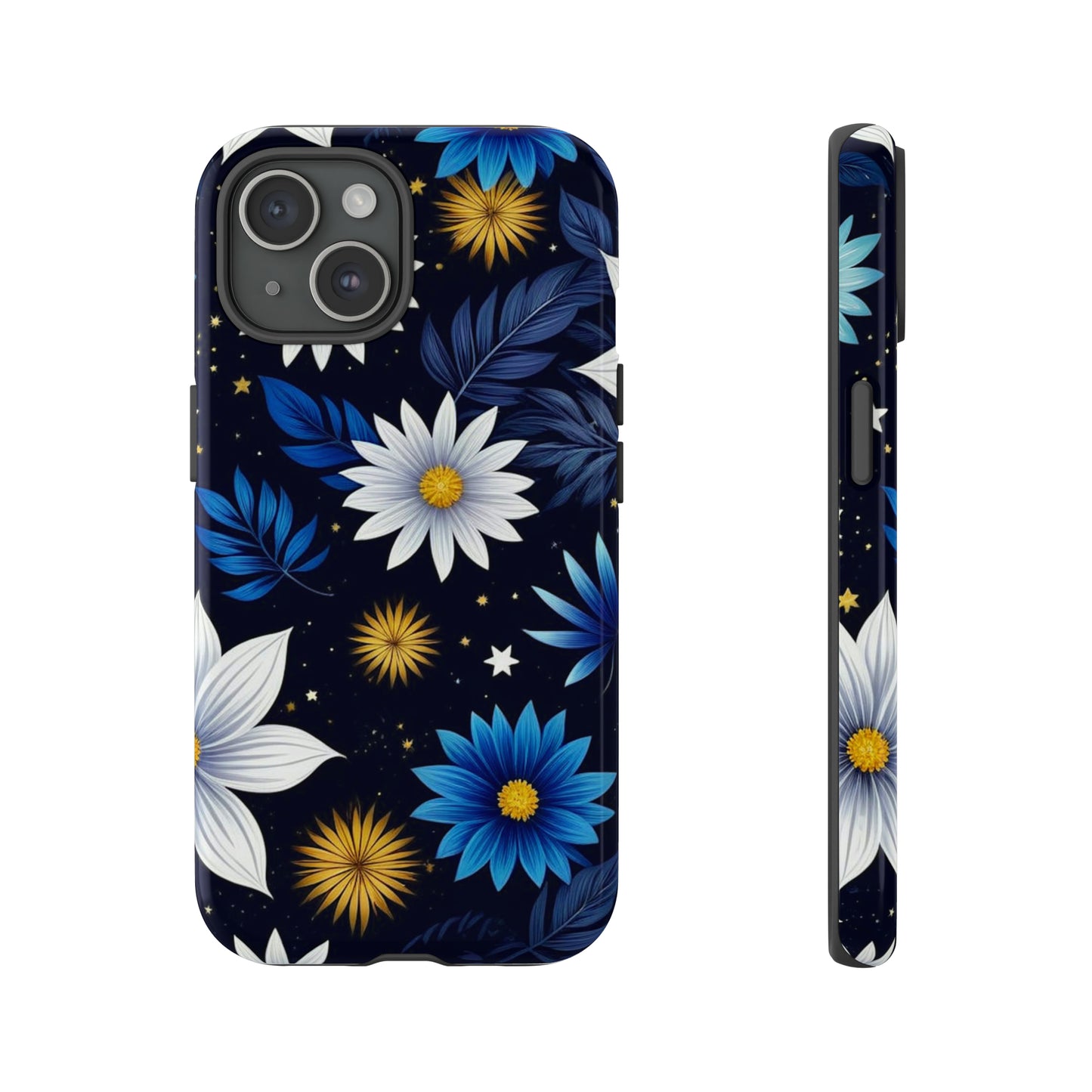 Blue Leaf Pattern Tough Case