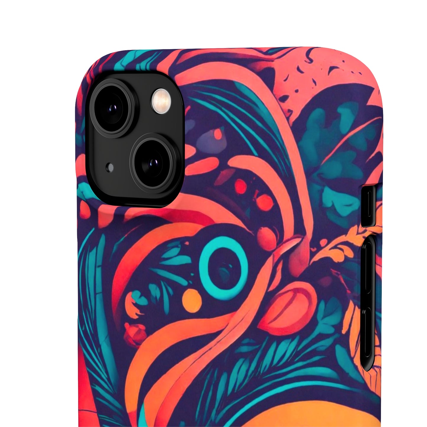 Abstract Flowers Snap Case - Colorwink