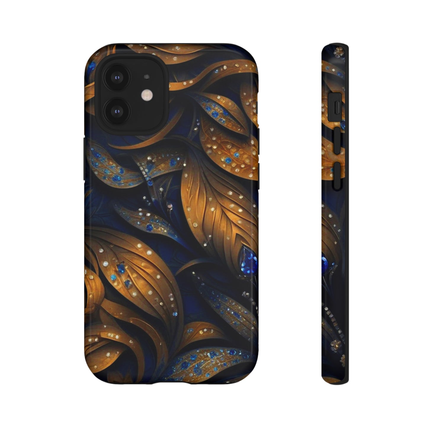 Golden Leaf Pattern Tough Case