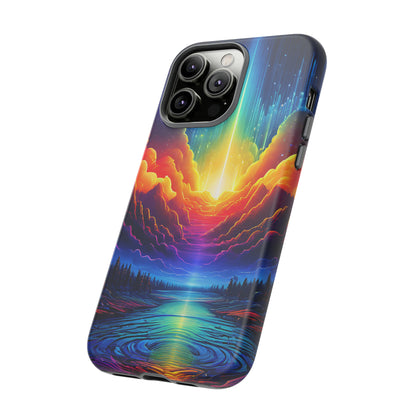 Rainbow Clouds Tough Case