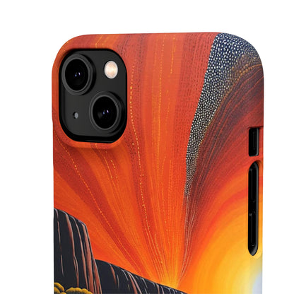 Orange landscape Snap Case - Colorwink