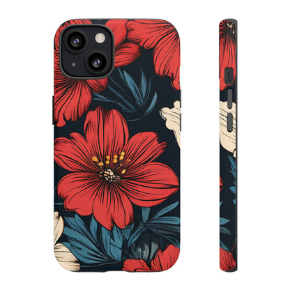 Red Dandelion  Art Design Pattern Tough Case