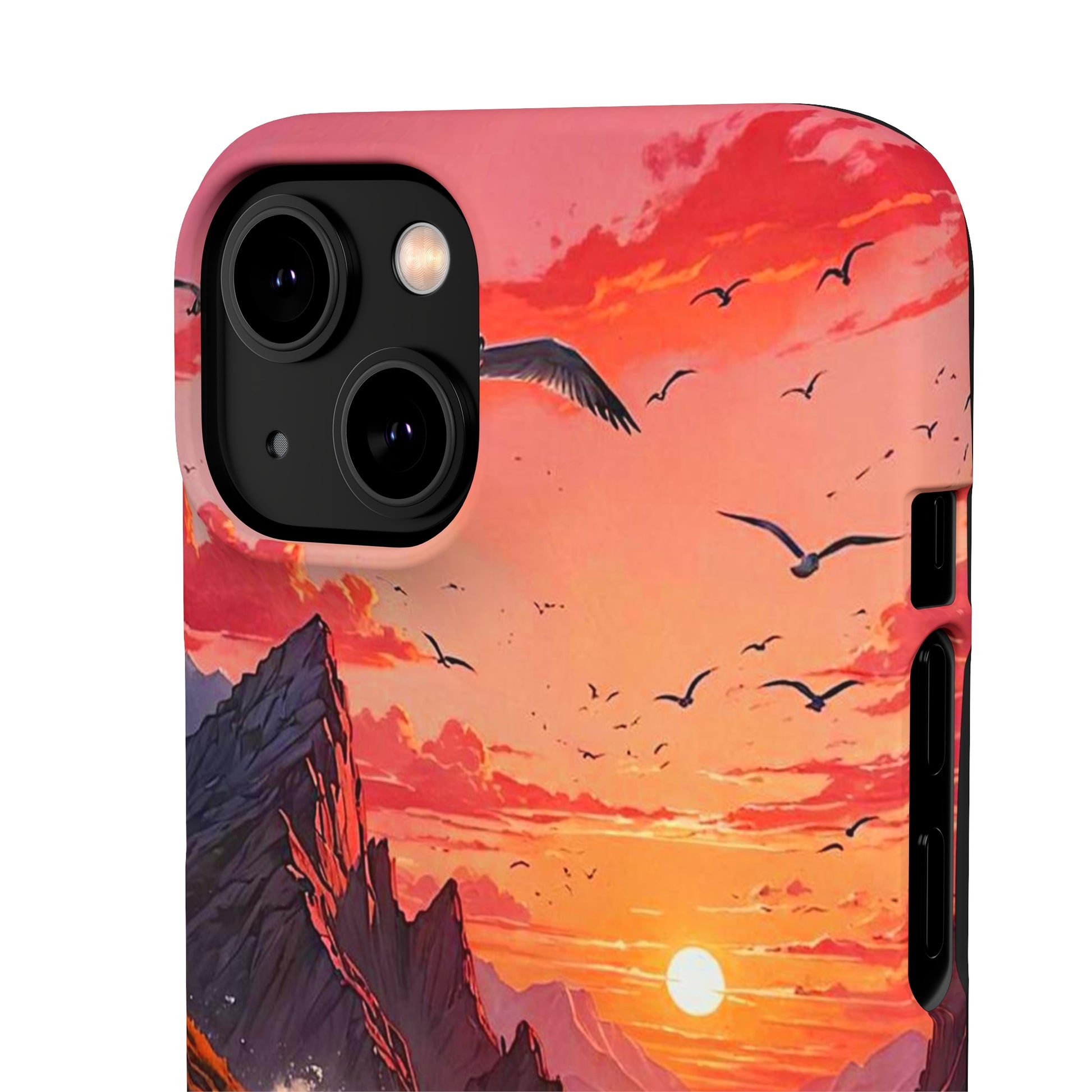 Seagull Sunset Art Snap Case - Colorwink