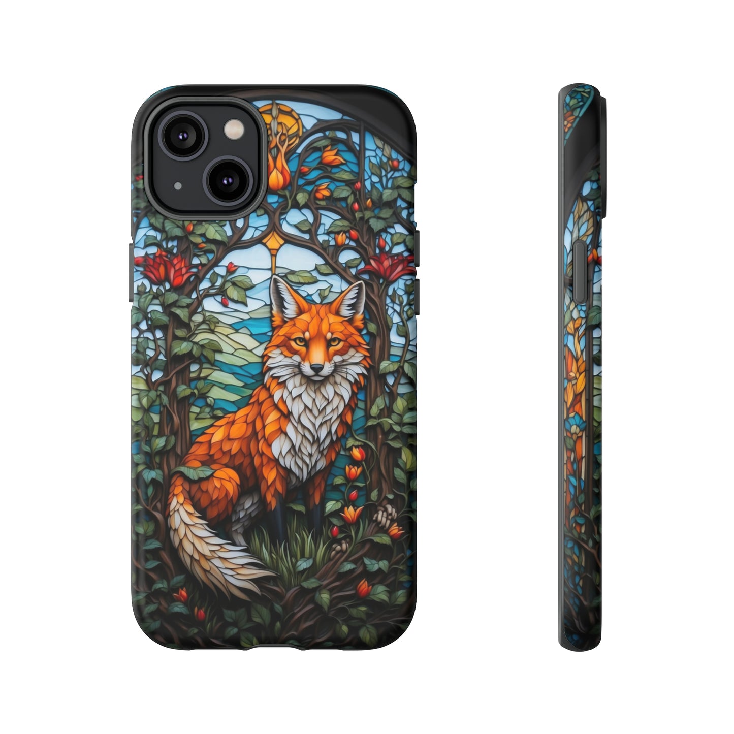 Stained Glass Art of a Fox Tough Case