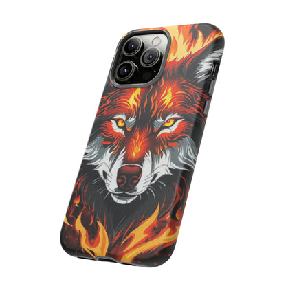 Fiery Wolf Tough Case