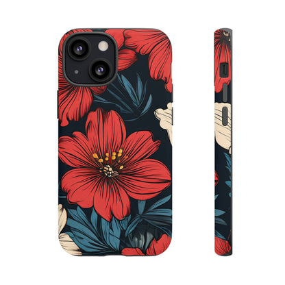 Red Dandelion  Art Design Pattern Tough Case