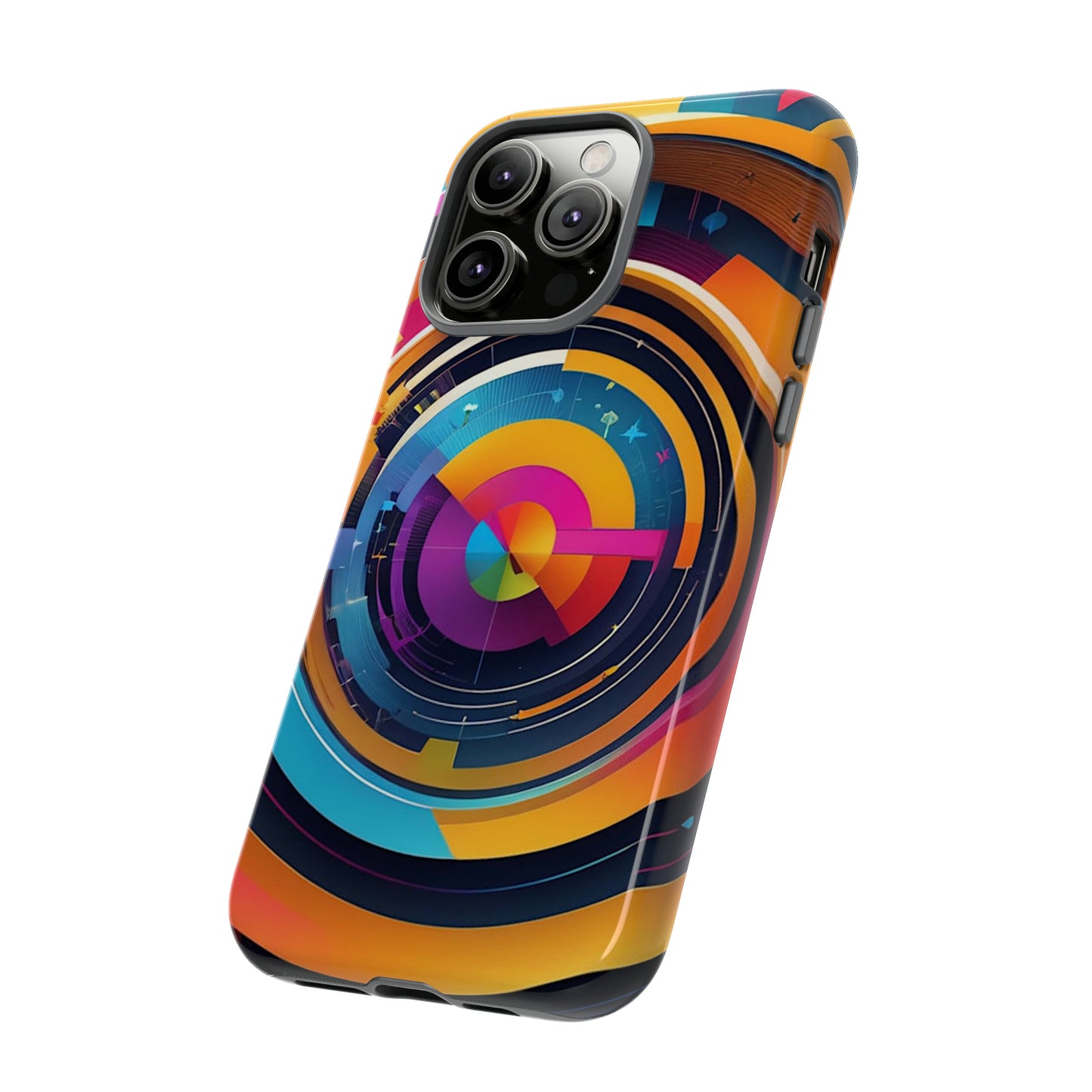 Circular Abstract Tough Case - Colorwink