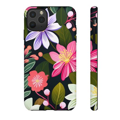 Pink Flower Pattern Tough Case