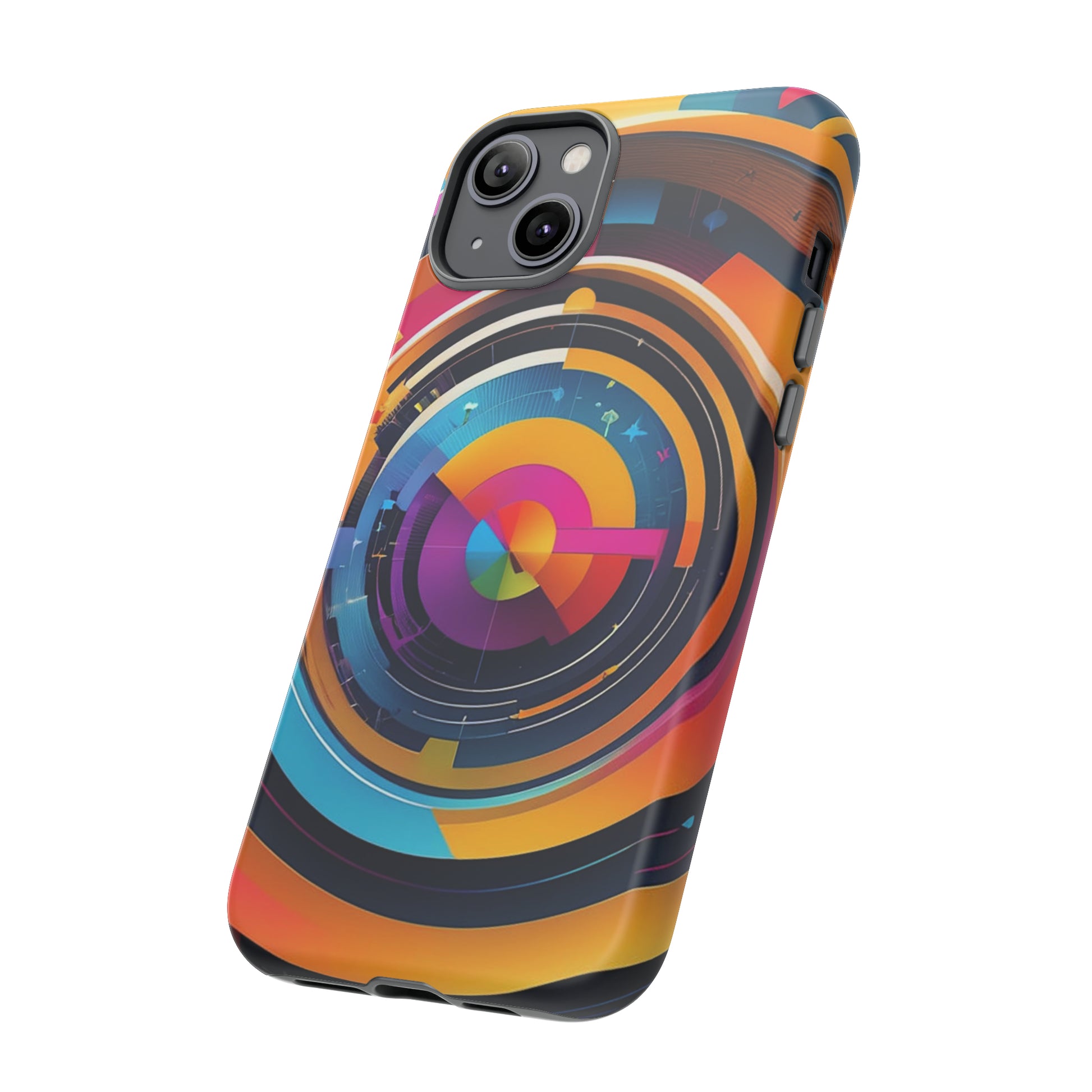 Circular Abstract Tough Case - Colorwink