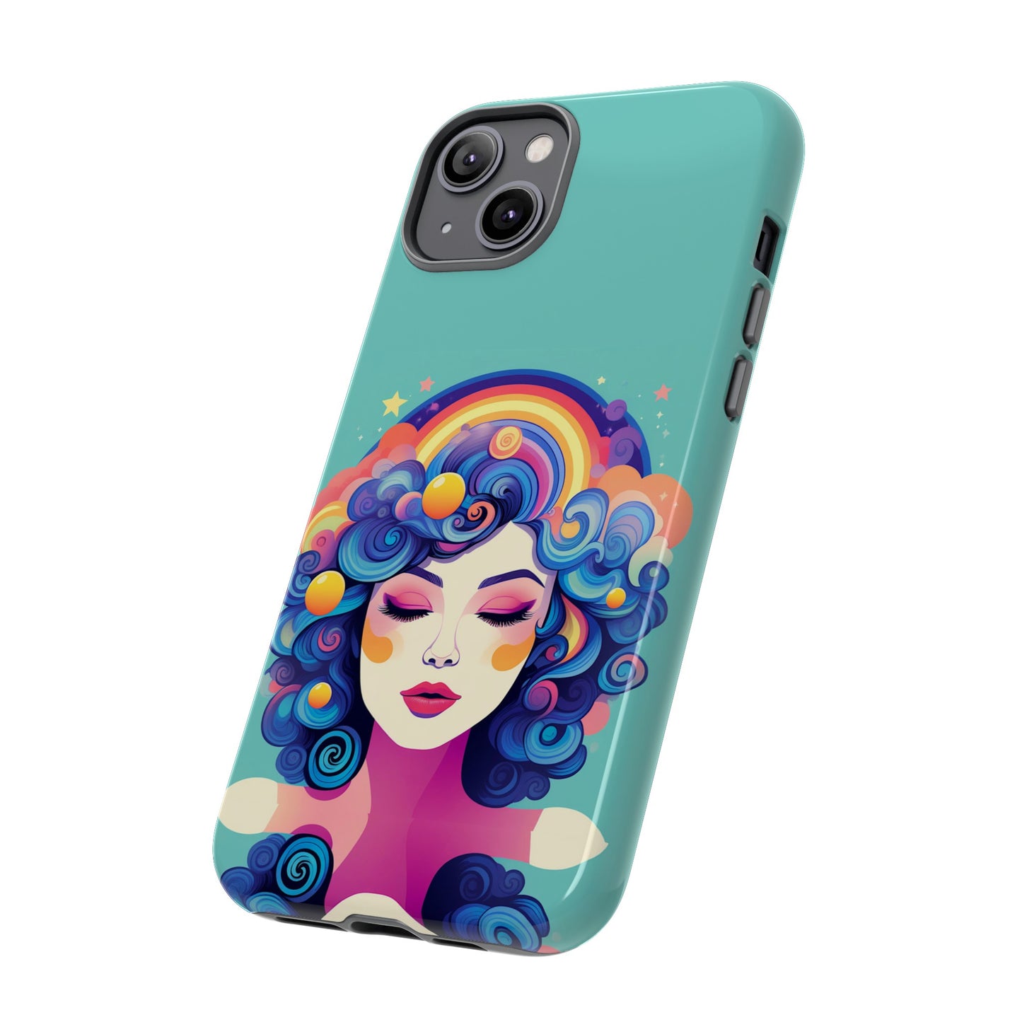 Blue Calm Lady Tough Case